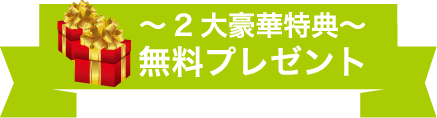 ～2大豪華特典～無料プレゼント